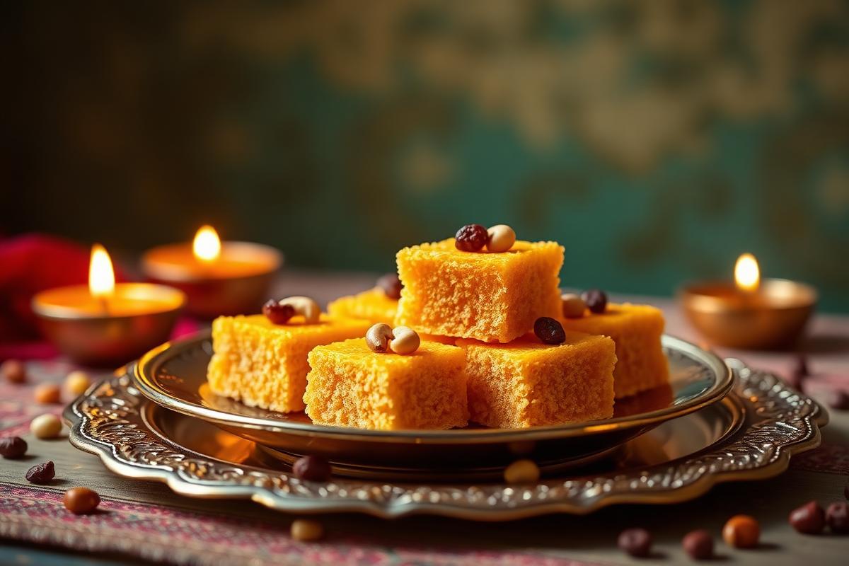 Festival rava kesari made with Double Roasted Suji Rava